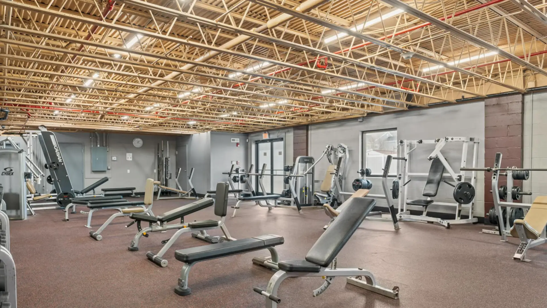 Free weight area at Flex Fitness in Saugus